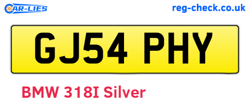 GJ54PHY are the vehicle registration plates.