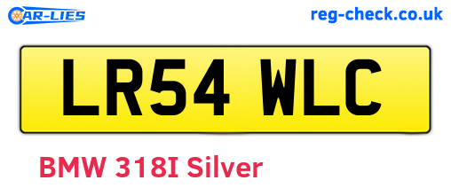 LR54WLC are the vehicle registration plates.