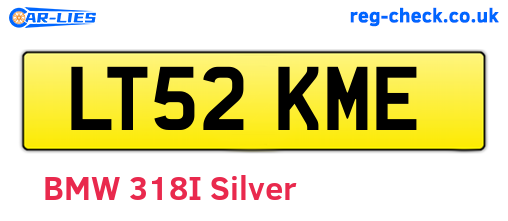 LT52KME are the vehicle registration plates.