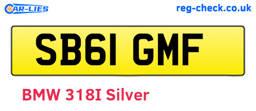 SB61GMF are the vehicle registration plates.