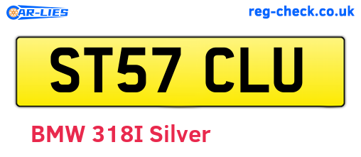 ST57CLU are the vehicle registration plates.