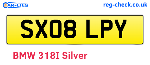 SX08LPY are the vehicle registration plates.