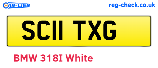 SC11TXG are the vehicle registration plates.