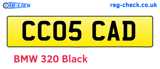 CC05CAD are the vehicle registration plates.