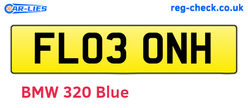 FL03ONH are the vehicle registration plates.