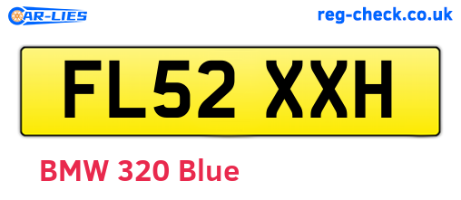 FL52XXH are the vehicle registration plates.