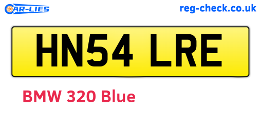 HN54LRE are the vehicle registration plates.