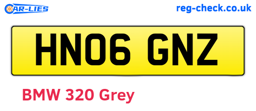 HN06GNZ are the vehicle registration plates.