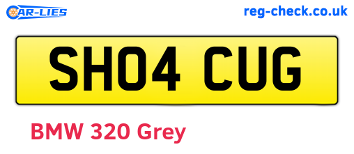 SH04CUG are the vehicle registration plates.