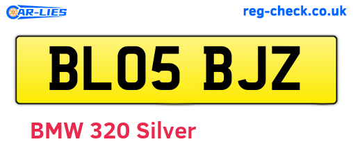 BL05BJZ are the vehicle registration plates.
