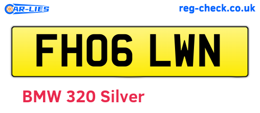 FH06LWN are the vehicle registration plates.