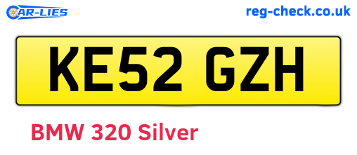 KE52GZH are the vehicle registration plates.