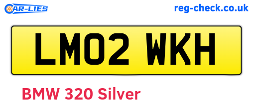 LM02WKH are the vehicle registration plates.