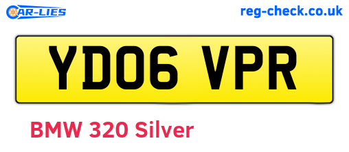YD06VPR are the vehicle registration plates.