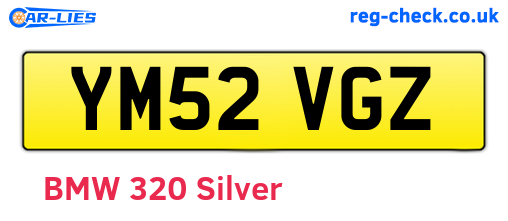 YM52VGZ are the vehicle registration plates.