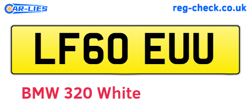 LF60EUU are the vehicle registration plates.
