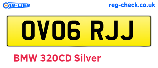 OV06RJJ are the vehicle registration plates.