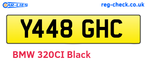 Y448GHC are the vehicle registration plates.