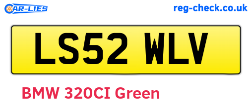 LS52WLV are the vehicle registration plates.