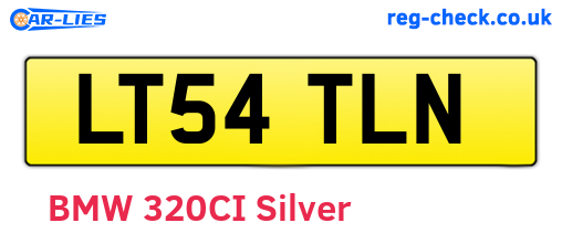 LT54TLN are the vehicle registration plates.