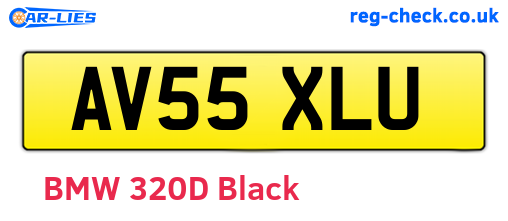AV55XLU are the vehicle registration plates.