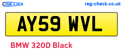 AY59WVL are the vehicle registration plates.