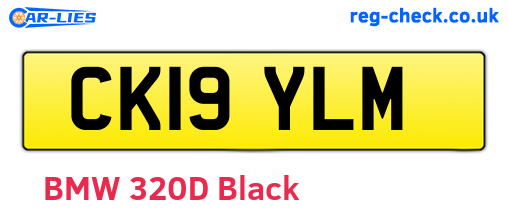 CK19YLM are the vehicle registration plates.