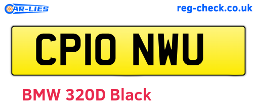 CP10NWU are the vehicle registration plates.