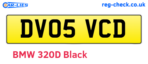 DV05VCD are the vehicle registration plates.