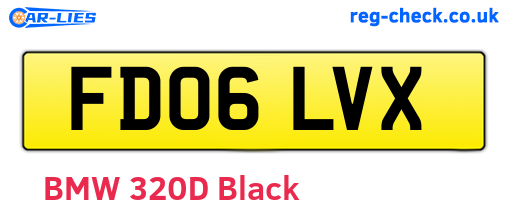 FD06LVX are the vehicle registration plates.