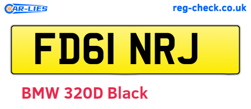 FD61NRJ are the vehicle registration plates.