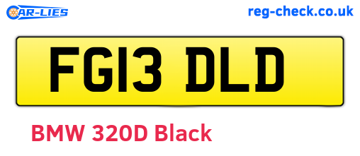 FG13DLD are the vehicle registration plates.