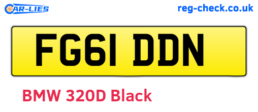 FG61DDN are the vehicle registration plates.
