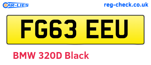 FG63EEU are the vehicle registration plates.