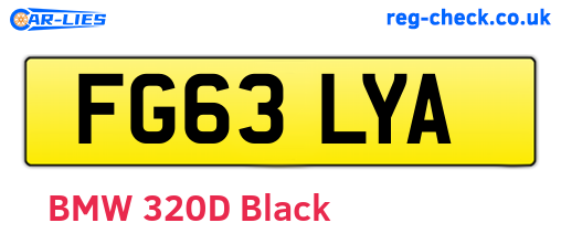 FG63LYA are the vehicle registration plates.