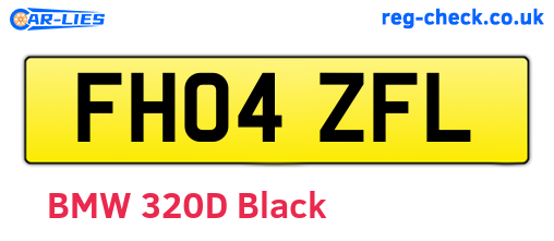 FH04ZFL are the vehicle registration plates.