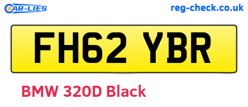 FH62YBR are the vehicle registration plates.