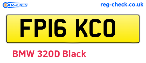 FP16KCO are the vehicle registration plates.