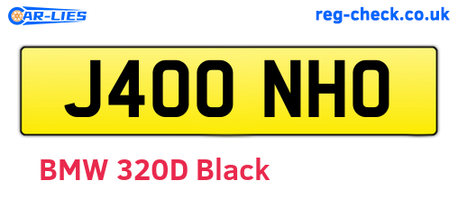 J400NHO are the vehicle registration plates.