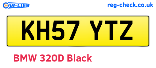 KH57YTZ are the vehicle registration plates.