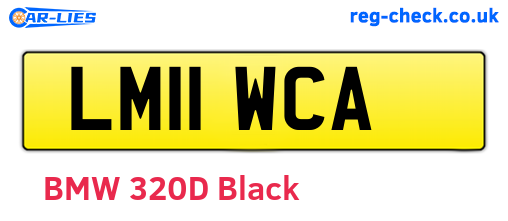 LM11WCA are the vehicle registration plates.