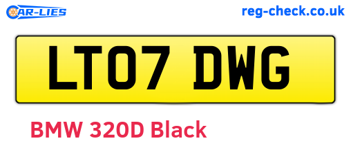 LT07DWG are the vehicle registration plates.