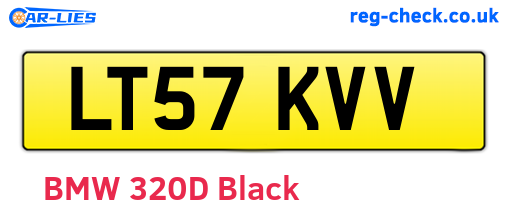 LT57KVV are the vehicle registration plates.