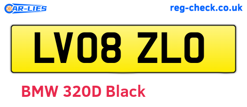 LV08ZLO are the vehicle registration plates.