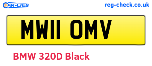 MW11OMV are the vehicle registration plates.
