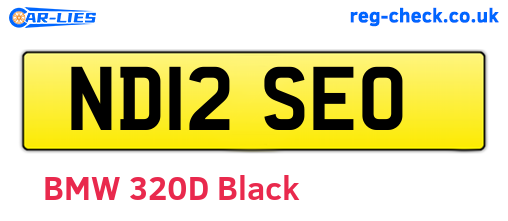 ND12SEO are the vehicle registration plates.