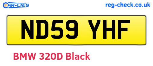 ND59YHF are the vehicle registration plates.