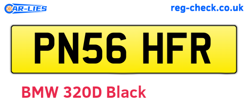 PN56HFR are the vehicle registration plates.