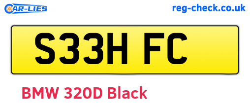 S33HFC are the vehicle registration plates.