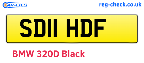 SD11HDF are the vehicle registration plates.